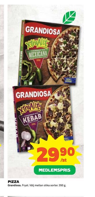 Coop Extra Pizza erbjuda