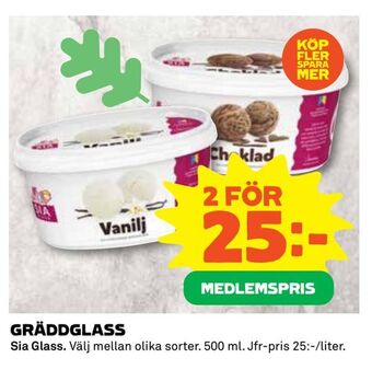 Coop Extra Gräddglass erbjuda