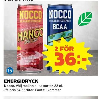 Coop Konsum Energidryck erbjuda