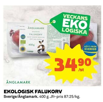 Coop Daglivs Ekologisk falukorv erbjuda