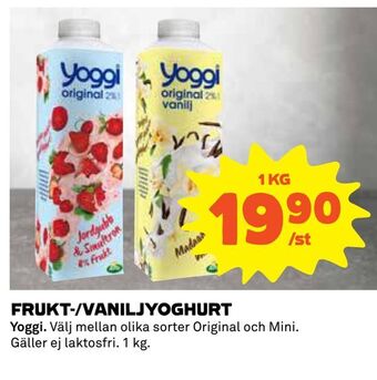 Coop Daglivs Frukt-/vaniljyoghurt erbjuda