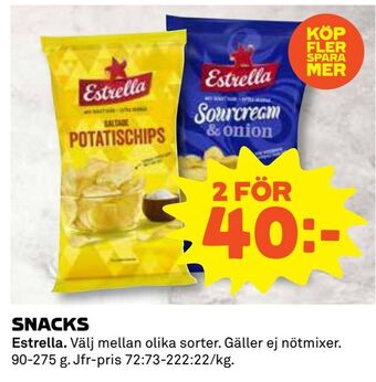 Coop Daglivs Snacks erbjuda