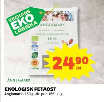 Coop Daglivs Ekologisk fetaost erbjuda