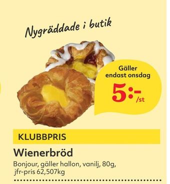 Hemköp Wienerbröd erbjuda