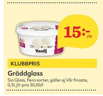 Hemköp Gräddglass erbjuda