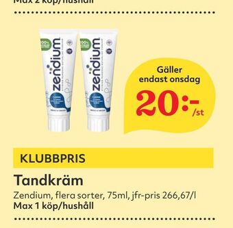 Hemköp Tandkräm erbjuda