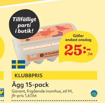 Hemköp Ägg 15-pack erbjuda