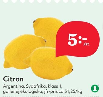 Hemköp Citron erbjuda