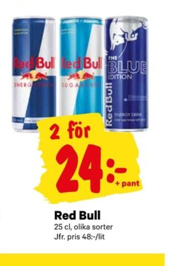 City Gross Red bull energidryck erbjuda