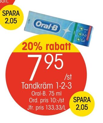 Tandkräm 1-2-3