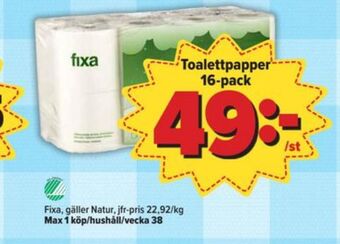 Östenssons Fixa toalettpapper erbjuda