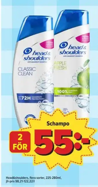 Östenssons Head&shoulders shampoo erbjuda