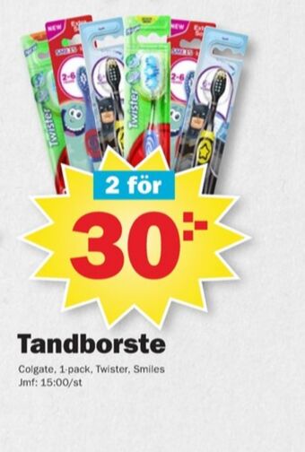 Pekås Colgate tandborste erbjuda