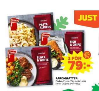 Stora Coop Findus färdigrätter erbjuda