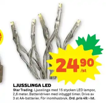 Stora Coop Star trading ljusslingor erbjuda