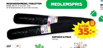 Stora Coop Sensodyne sopsäck erbjuda
