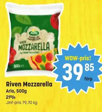Eurocash Riven Mozzarella Arla erbjuda
