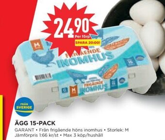 Willys Ägg 15-Pack erbjuda