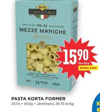 Willys Pasta korta Former erbjuda