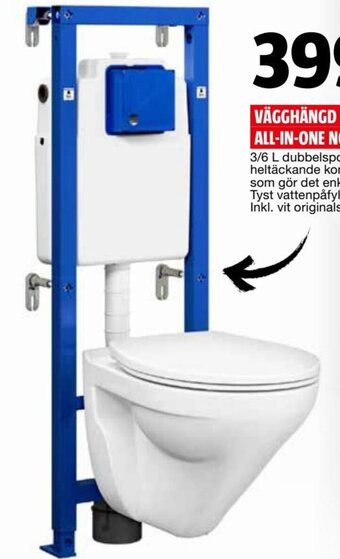 Bauhaus Vägghängd Toalett All-In-One Nordic erbjuda