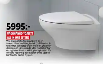 Bauhaus Vägghängd Toalett All-In-One Estetic erbjuda