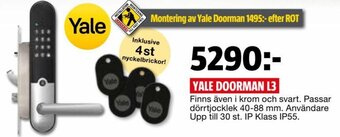 Bauhaus Yale Doorman L3 erbjuda