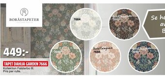 Bauhaus Tapet Dahlia Garden 7666 erbjuda