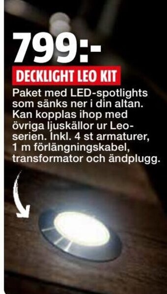 Bauhaus Decklight Leo Kit erbjuda