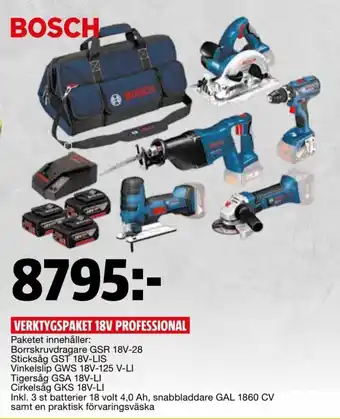 Bosch Verktygspaket 18V Professional