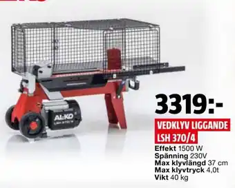 Vedklyv Liggande LSH 370/4