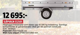 Bauhaus Släpvagn ES250S erbjuda