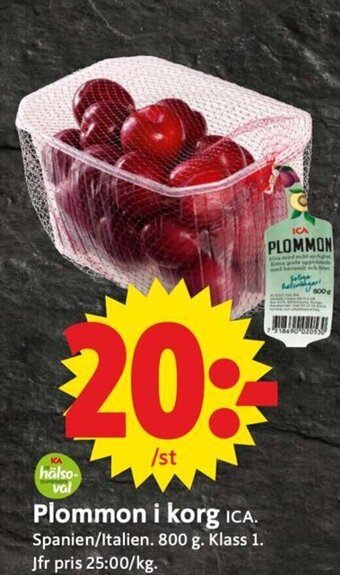 ICA Supermarket Plommon i Korg erbjuda