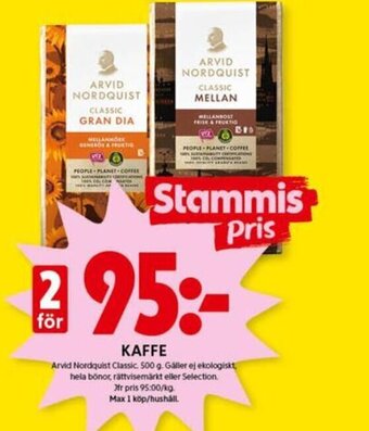 ICA Kvantum Kaffe erbjuda