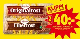 ICA Kvantum Original-, Fiberrost erbjuda