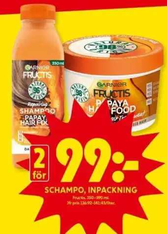 ICA Kvantum Schampo, Inpackning erbjuda