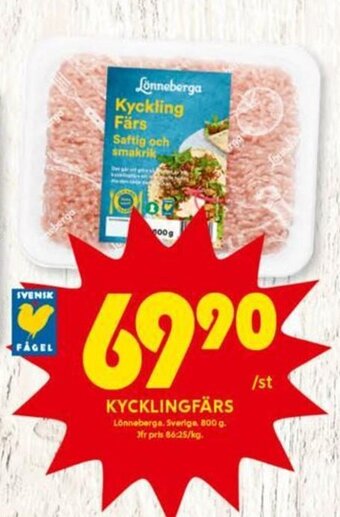 ICA Kvantum Kycklingfärs erbjuda