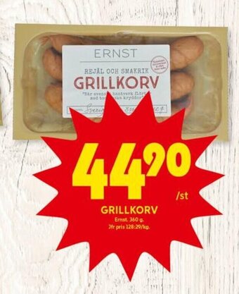 ICA Kvantum Grillkorv erbjuda