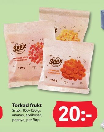 DollarStore Torkad frukt erbjuda