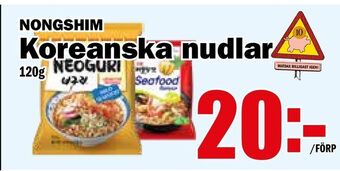 Matdax Koreanska nudlar erbjuda