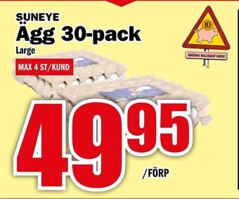 Matdax Ägg 30-pack erbjuda