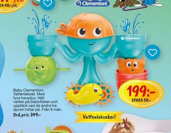 Leklust Baby clementoni vattenlekset erbjuda