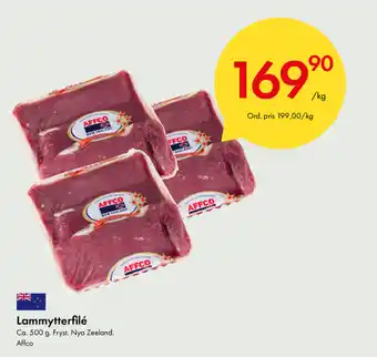 Snabbgross Affco Lammytterfilé 500g erbjuda