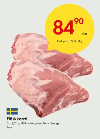 Snabbgross Scan Fläskkarré 2,2kg erbjuda