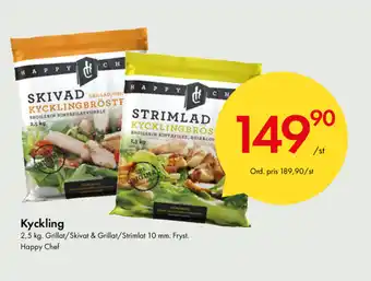 Snabbgross Happy Chef Kyckling 2,5kg erbjuda