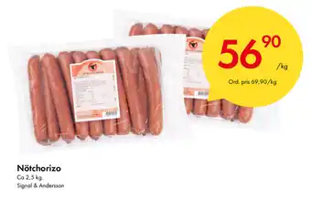Snabbgross Signal & Andersson Nötchorizo 2,5kg erbjuda
