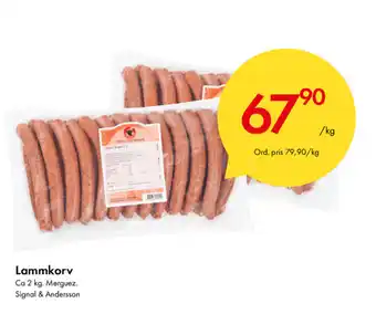 Snabbgross Signal & Andersson Lammkorv 2kg erbjuda