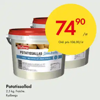 Snabbgross Rydbergs Potatissallad 2,5kg erbjuda