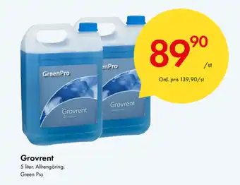 Snabbgross Green Pro Grovrent 5 liter erbjuda