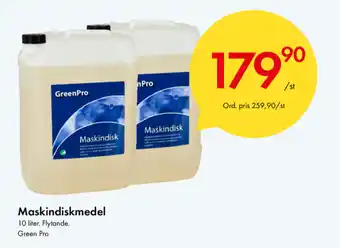 Snabbgross Green Pro Maskindiskmedel 10 liter erbjuda