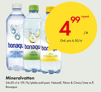 Snabbgross Bonaqua Mineralvatten 24x50cl erbjuda